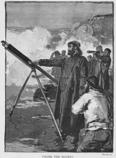 Avfyra raketen, c1880 av Unbekannt
