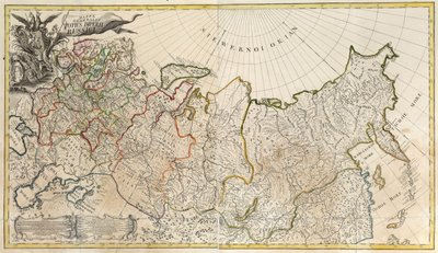 Första allmänna kartan över det ryska imperiet, 1745 av Unbekannt