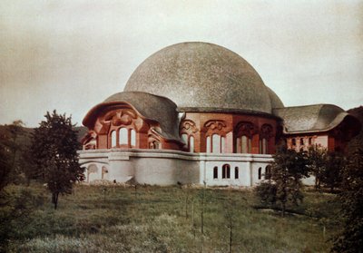 Första Goetheanum, framifrån söderut, Dornach, Schweiz, 1922 av Unbekannt