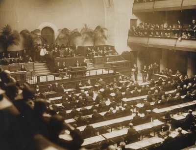 Nationernas Förbunds första möte 15 november 1920 i Genève 1920. av Unbekannt