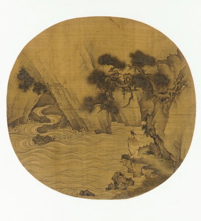 Fiske av en bergstorrent, Mingdynastin, 1368-1644. av Unbekannt