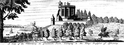 Flamsteed House i Greenwich Park, London, sent 1600-tal av Unbekannt