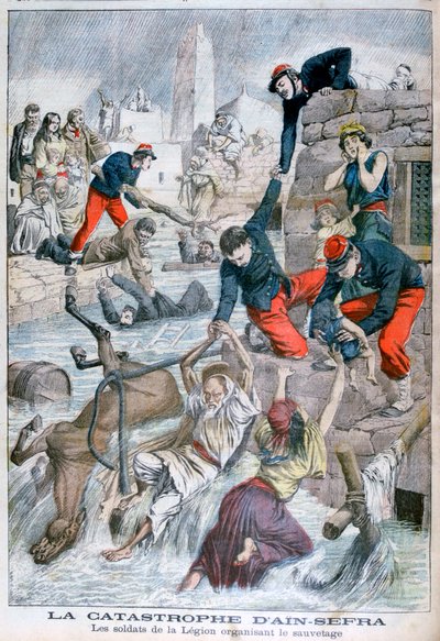 Översvämning vid Ain Sefra, Algeriet, 1904 av Unbekannt
