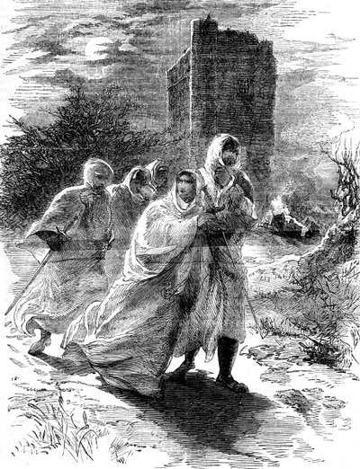 Flight of Matilda från Oxford, 1142 av Unbekannt