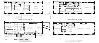 Planritningar, fru WK Vanderbilts hus, New York City, 1924 av Unbekannt