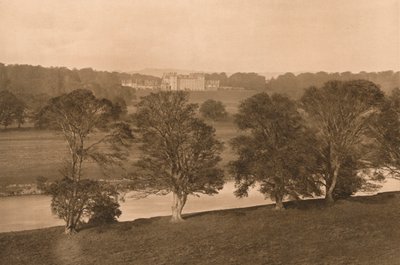 Floors Castle, från South Bank of the Tweed, 1902 av Unbekannt