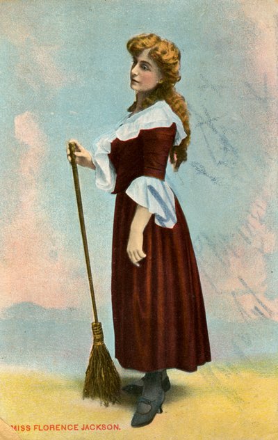 Florence Jackson, brittisk skådespelerska, c1908 av Unbekannt