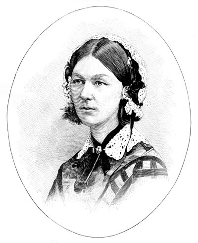 Florence Nightingale 1820-1910, brittisk sjuksköterska av Unbekannt