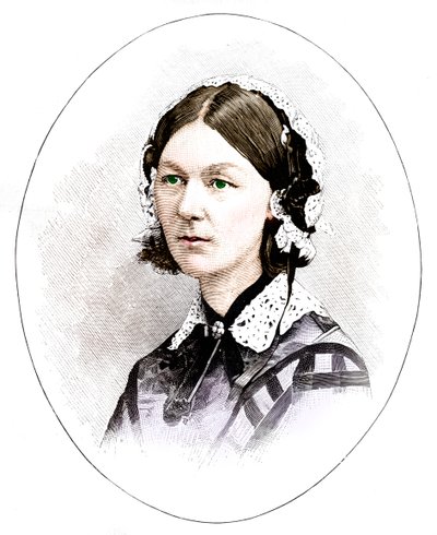 Florence Nightingale 1820-1910, brittisk sjuksköterska av Unbekannt