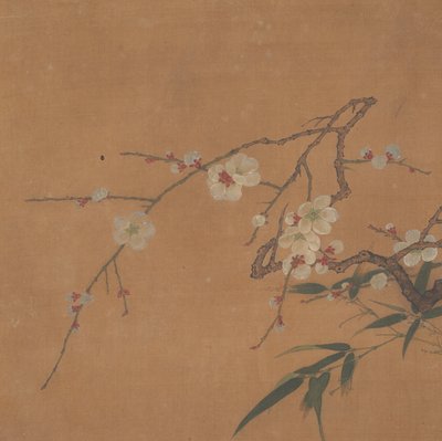 Blommande plommon och bambu, 1600-talet. av Unbekannt