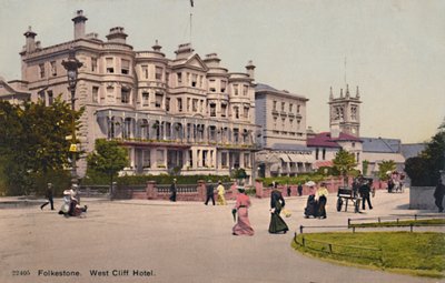 Folkestone. West Cliff Hotel, sent 1800-tidigt 1900-tal av Unbekannt