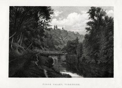 Forge Valley, Yorkshire, 1896 av Unbekannt