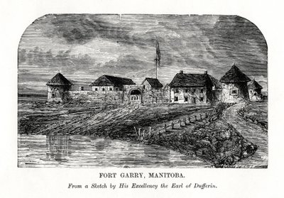 Fort Garry, Manitoba, Kanada, sent 1800-tal av Unbekannt