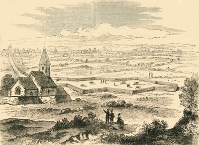Befästningar av Old St. Pancras, c1876. av Unbekannt