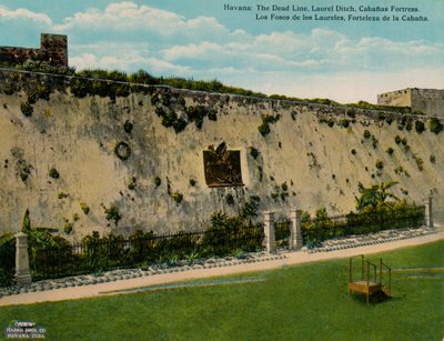 Foso de los Laureles och fästningen La Cabana, Havanna, Kuba, c1920 av Unbekannt