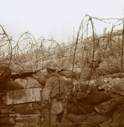 Fosse Froide skyttegrav, Champagne, norra Frankrike, c1914-c1918 av Unbekannt