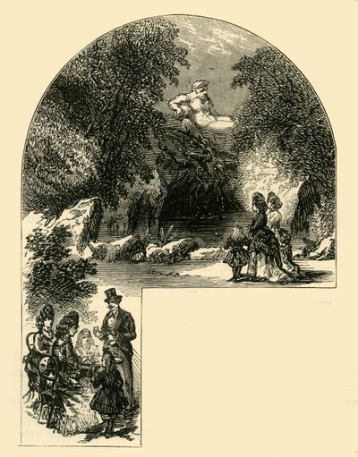 Fontän i Surrey Gardens, c1878. av Unbekannt