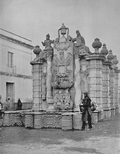 Fountain of the Falling Waters, City of Mexico, c1897. av Unbekannt