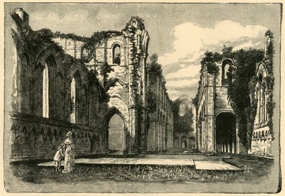 Fountains Abbey, 1898. av Unbekannt