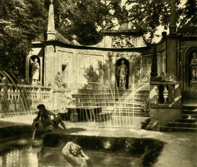 Fontäner, Hellbrunn Palace, Salzburg, Österrike, c1935. av Unbekannt