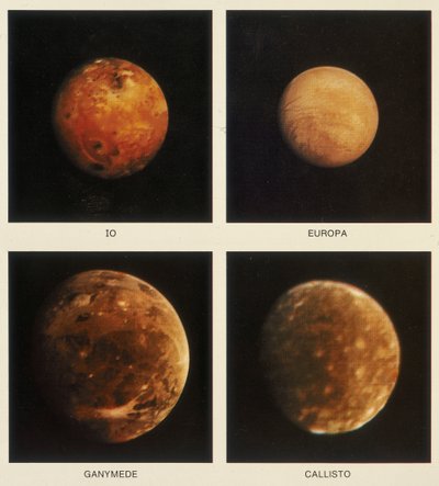 Fyra månar av Jupiter. Io, Europa, Ganymede och Callisto, 1979 av Unbekannt