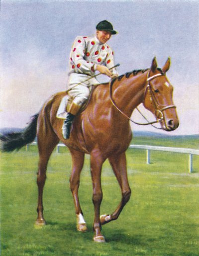 Foxbrough II, Jockey: P. Beasley, 1939 av Unbekannt