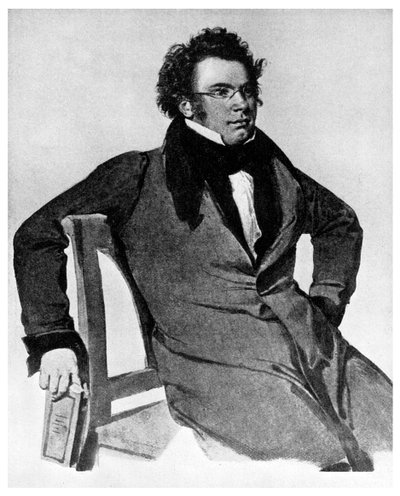 Franz Peter Schubert, österrikisk kompositör, 1825 1956 av Unbekannt