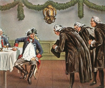 Fredrik den store och männen från Greiffenberg, 1784, 1936. av Unbekannt