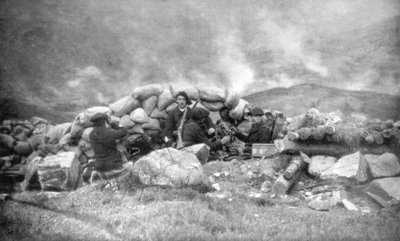 Franska Chasseurs Alpins slåss i Alsace, juni 1915, 1926 av Unbekannt