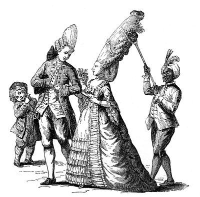 Fransk kostym, 1885 av Unbekannt