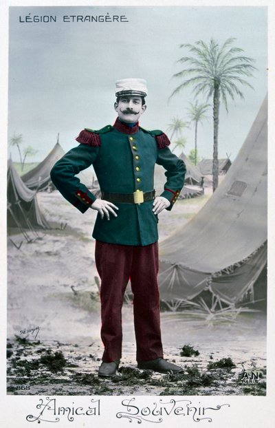 Franska främlingslegionen vykort, c1900 av Unbekannt
