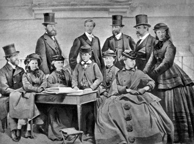 Fransk kejsarfamilj, 1866 av Unbekannt