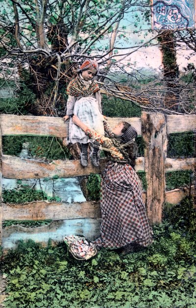 Franskt vykort, c1900 av Unbekannt
