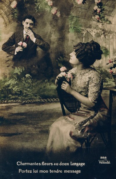 Franskt vykort, c1900 av Unbekannt