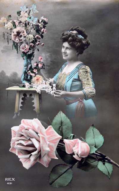 Franskt vykort, c1900 av Unbekannt