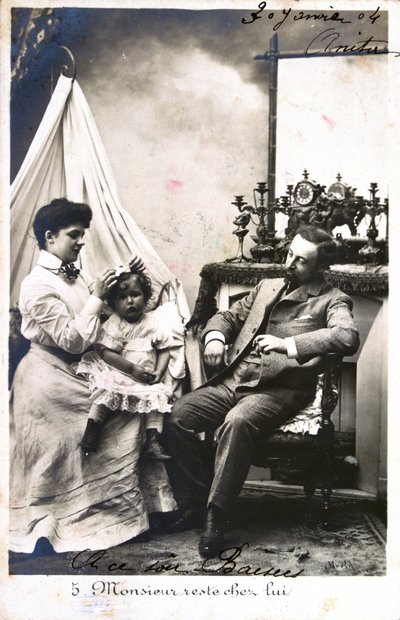 Franskt vykort, c1900 av Unbekannt