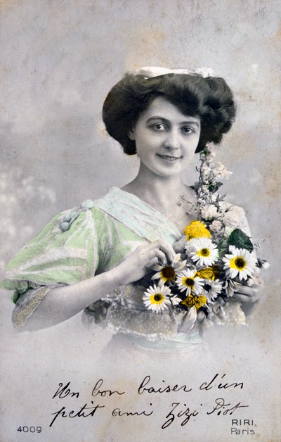 Franskt vykort, c1900 av Unbekannt