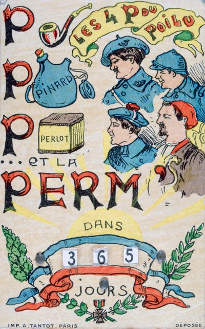Franskt vykort från första världskriget, 1914-1918 av Unbekannt