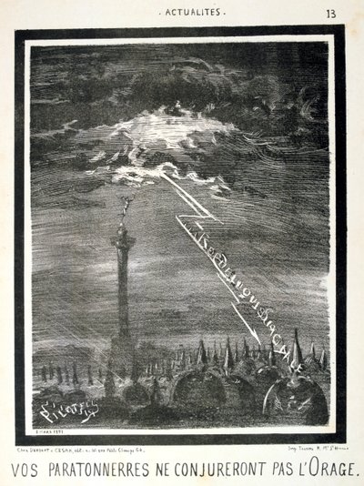 Fransk antipreussisk tecknad serie, 1871. av Unbekannt