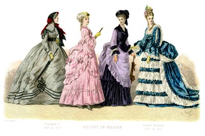 Fransk kostym: Napoleon III, Present Fashions, 1882 av Unbekannt