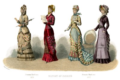 Fransk kostym: Present Fashions, 1882 av Unbekannt