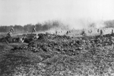 Fransk motattack mellan Somme och floden Oise, Picardie, Frankrike, 1918 av Unbekannt