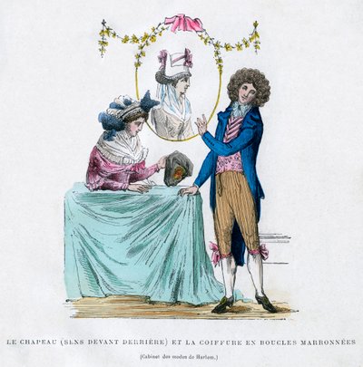 Franskt mode och frisyr, tidigt 1800-tal 1882-1884 av Unbekannt