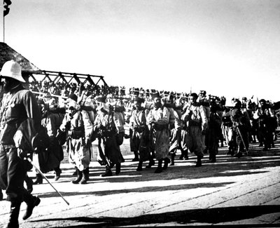 Franska trupper, Tientsin, Kina, 1900 av Unbekannt