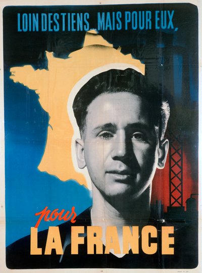 Fransk affisch för frivilligt arbete, c1942-1944 av Unbekannt