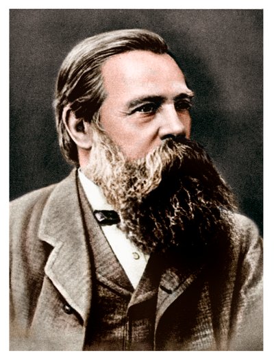 Friedrich Engels, tysk socialist och kollaboratör och anhängare av Karl Marx, 1879 av Unbekannt