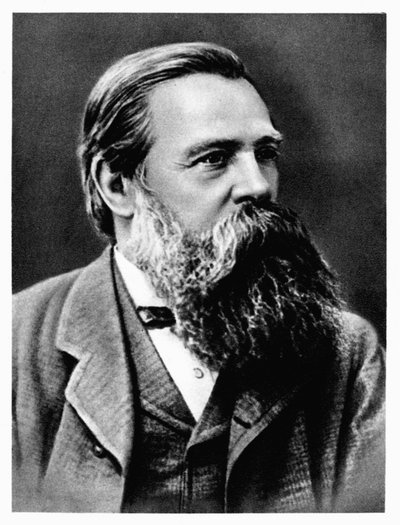 Friedrich Engels, tysk socialist och kollaboratör och anhängare av Karl Marx, 1879 av Unbekannt