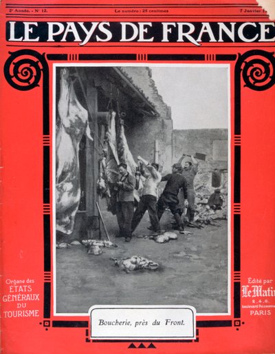 Framsidan av Le Pays de France, 7 januari 1915 av Unbekannt