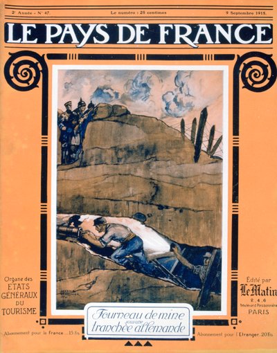 Framsidan av Le Pays de France, 9 september 1915 av Unbekannt
