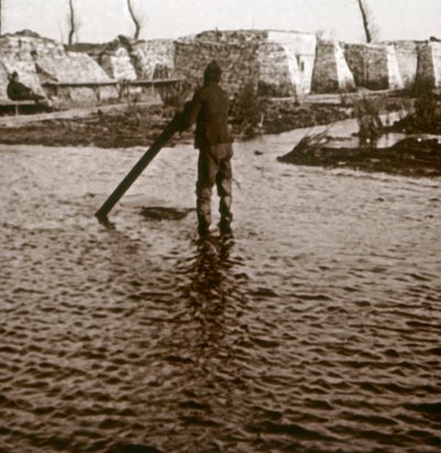 Frontlinjen, Ramskapelle, Belgien, c1914-c1918 av Unbekannt